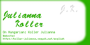 julianna koller business card